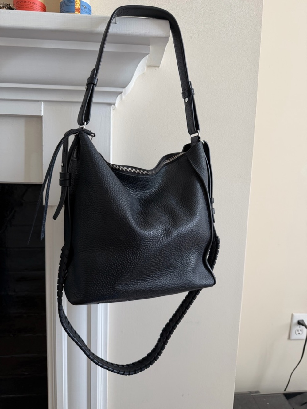 All Saints Black Kita shoulder bag - Picture 2 of 7